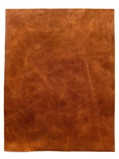 Tan Distressed Pull-Up Cowhide Sheets, 8.5 × 11 in shown in a full product view