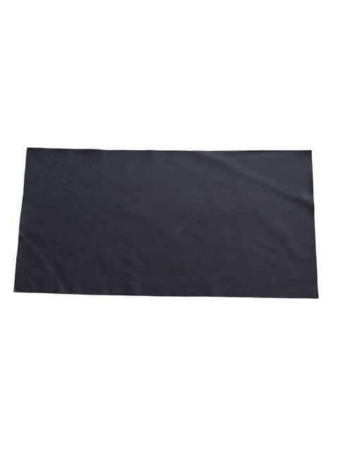 Navy Blue Classic Cowhide – Chrome-Tanned, Full Aniline Finish, Top Grain, 1.0–1.2 mm (~3 oz), Pre-Cut Leather Sheets (12" × 24")