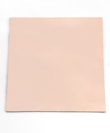 Natural Veg Tan Tooling Cowhide – Raw & Undyed, Firm Temper, 2.0–2.4 mm (5–6 oz), Pre-Cut Leather Sheets (12" × 12")