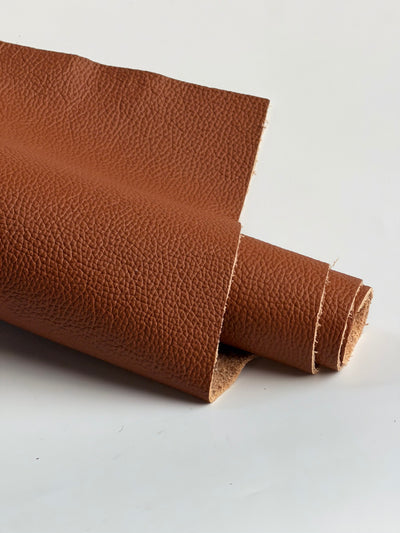 Cognac Upholstery Cowhide, 12 × 24 in shown in a full product view