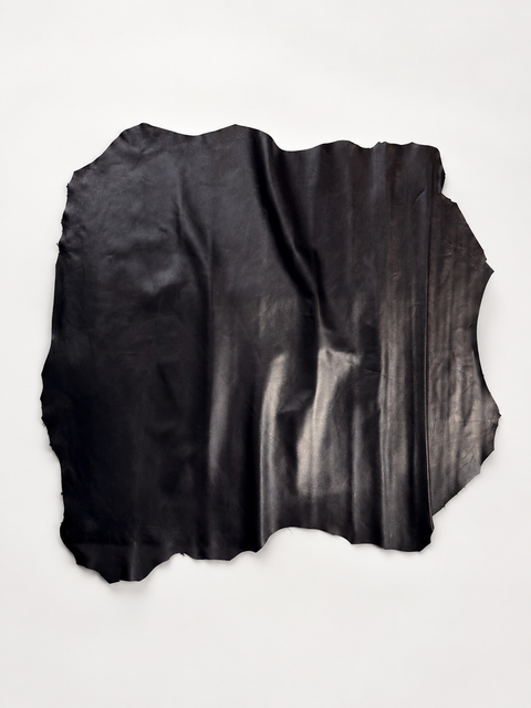 Black Italian Nappa Lambskin – Chrome-Tanned, Semi-Aniline Finish, 0.8–0.9 mm (2 oz), ~7 - 10 Sq Ft