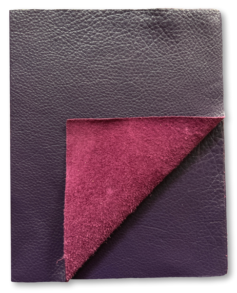 Grape Cow Leather: 8.5" x 11" Pre-Cut Pieces