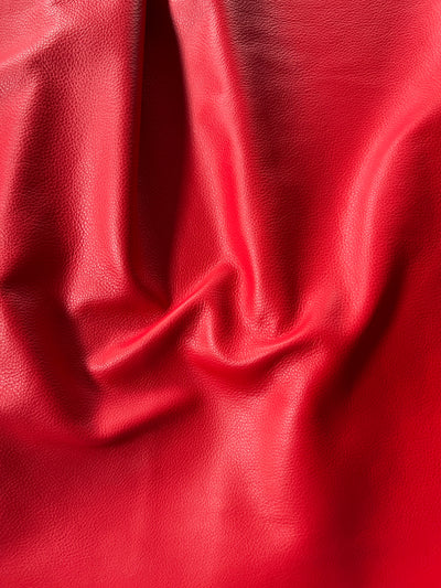 Red Full-Aniline Cowhide shown in a full product view