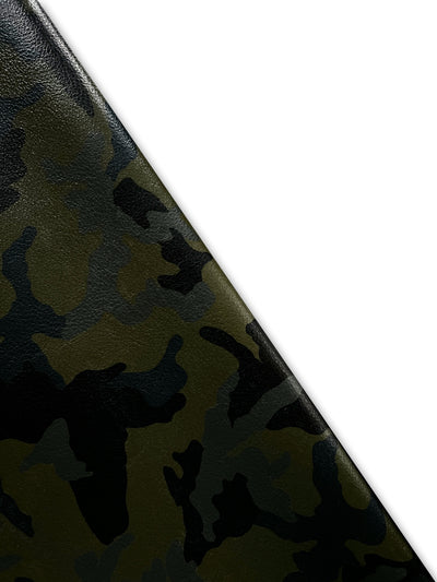 Army Green Camo Cowhide shown in a full product view