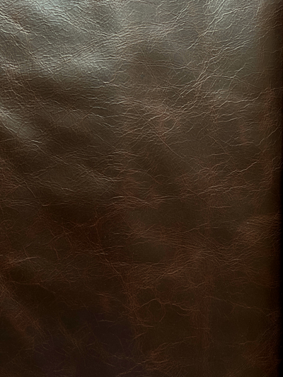 Cordovan Distressed Upholstery Cowhide alternate view showing color and surface finish