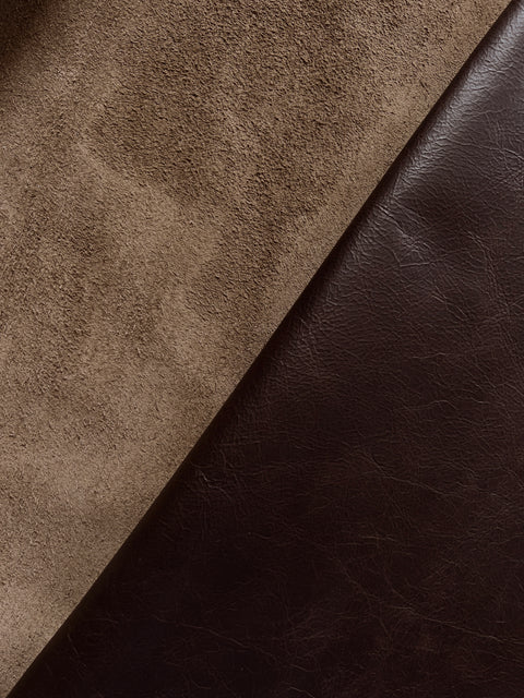 Cordovan Distressed Cow Leather Whole Hide (Upholstery Leather)