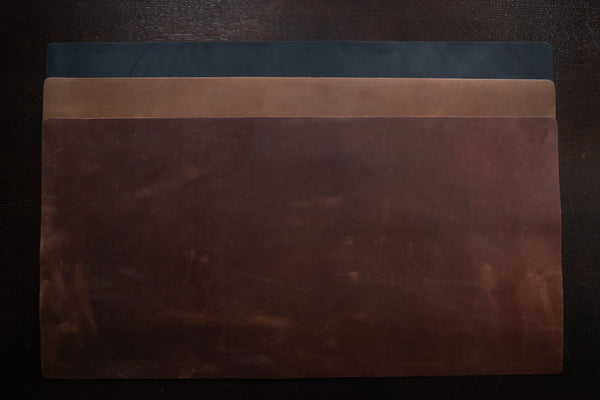 Genuine Leather Desk Pad: 31.5" x 15.75" Large Desk Cover, Desk Protector (1.8-2.0 mm)