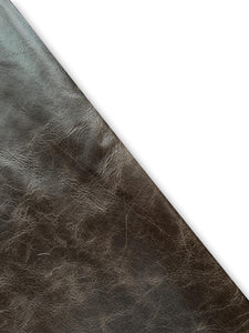 Chocolate Distressed Cow Leather Whole Hide (Upholstery Leather)