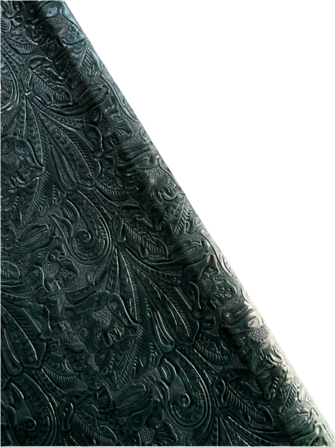 Floral Embossed Cowhide