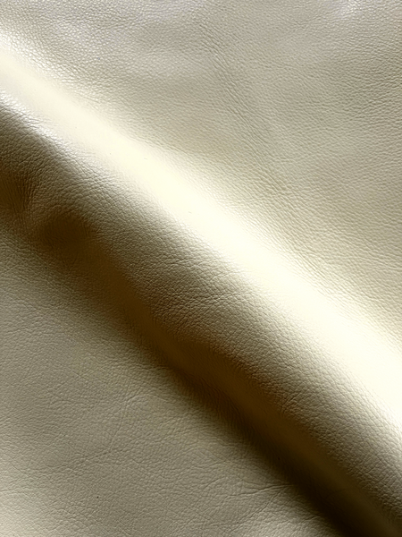 Cream White Natural Grain Cowhide Leather Skins
