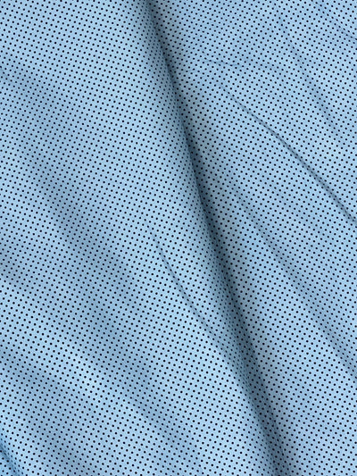 Sky Blue Perforated Lambskin alternate view showing color and surface finish