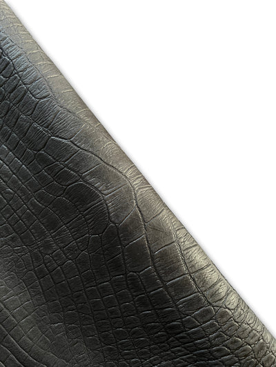 Charcoal Grey Alligator Embossed Cowhide shown in a full product view