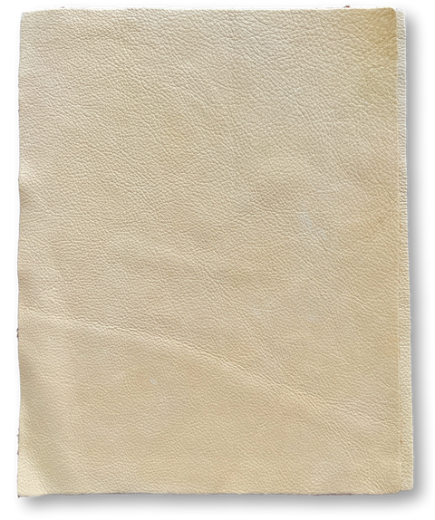 Pale Yellow Cow Leather: 8.5" x 11" Pre-Cut Pieces