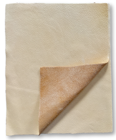 Pale Yellow Cow Leather: 8.5" x 11" Pre-Cut Pieces