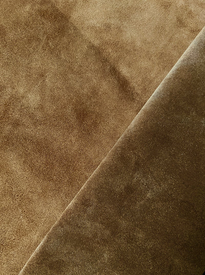 Cappuccino Cow Suede alternate view showing color and surface finish