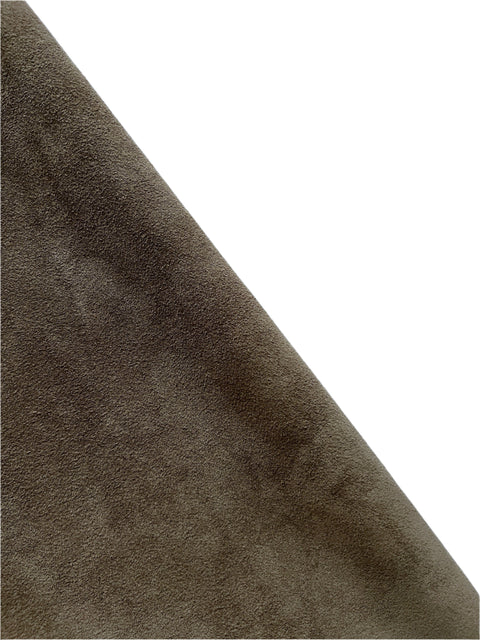 Khaki Cow Suede Skin