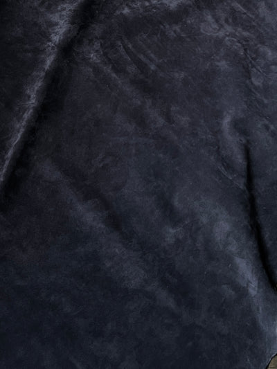 Navy Cow Suede alternate view showing color and surface finish