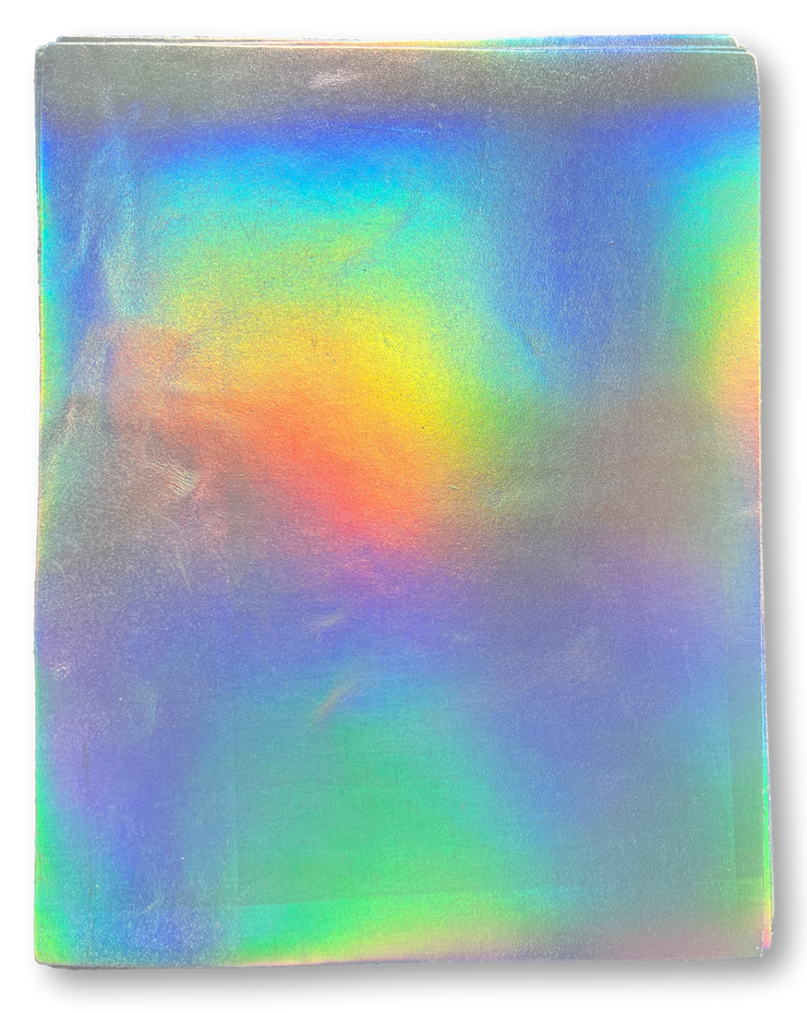 Silver Iridescent Leather: 8.5'' X 11'' Pre-Cut Pieces