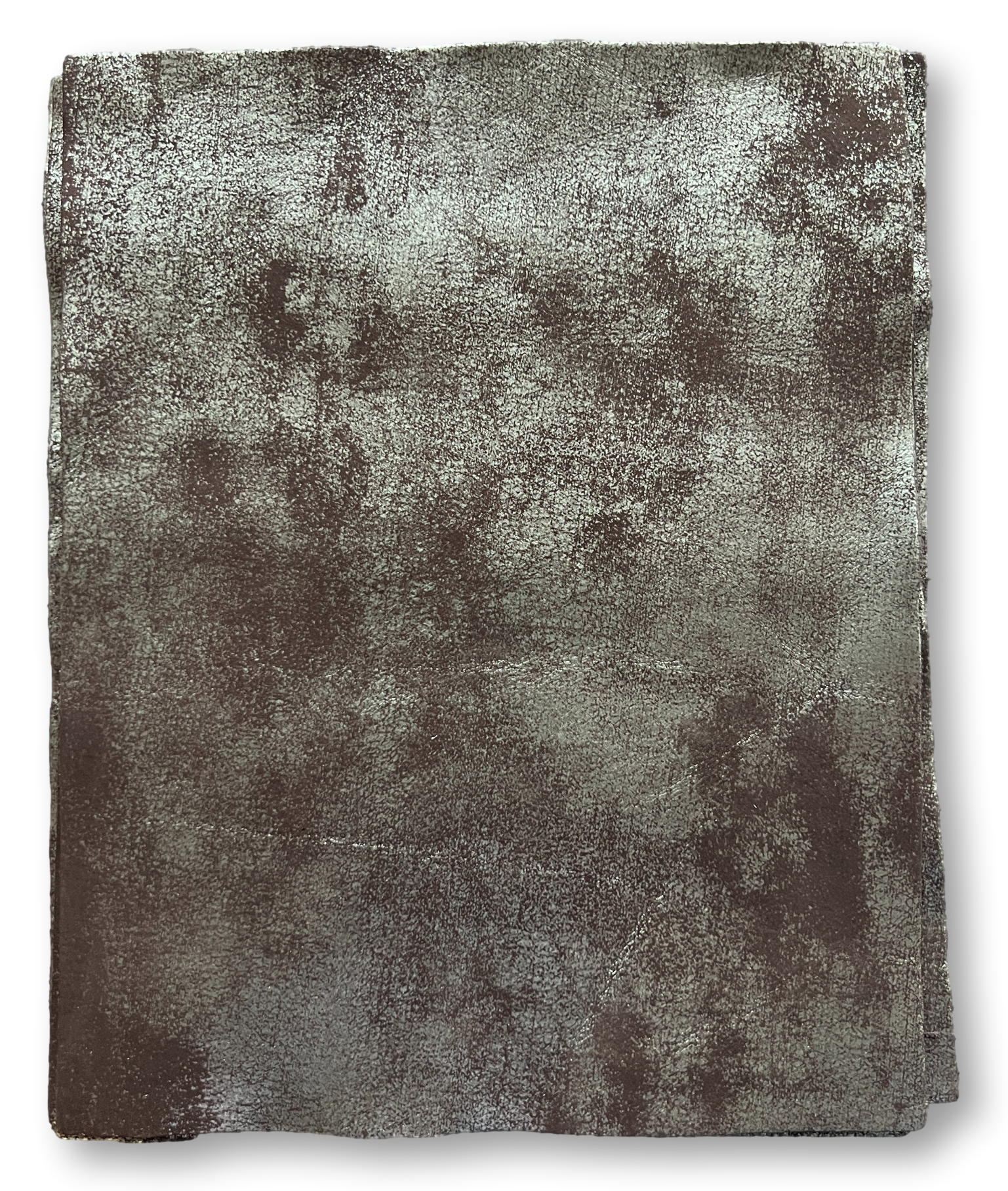 Dark Brown/Gold Distressed Metallic Cowhide Leather: 8.5" x 11" Pre-Cut Pieces