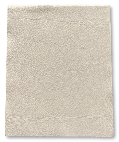 Off White Cowhide Leather Sheets, 8.5 × 11 in shown in a full product view