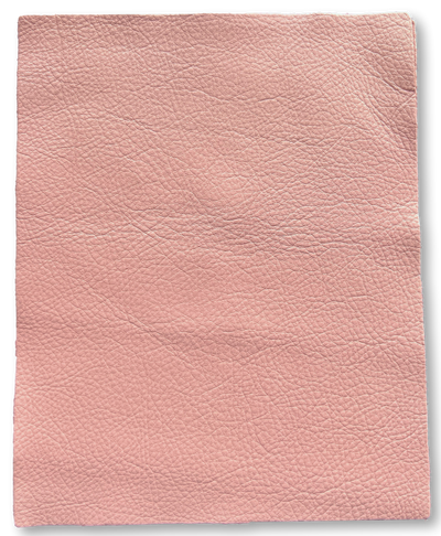 Pink Cowhide Leather Sheets, 8.5 × 11 in shown in a full product view