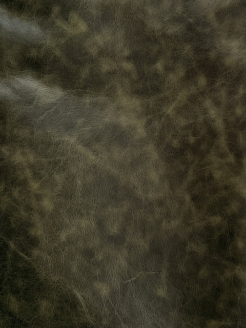 Distressed Cowhide – Chrome-Tanned Automotive and Furniture Upholstery Leather, Waxed Protective Finish, Top Grain, 1.0–1.2 mm (~3 oz), ~50 Sq Ft Whole Hide