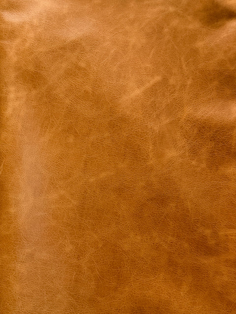 Distressed Cowhide – Chrome-Tanned Automotive and Furniture Upholstery Leather, Waxed Protective Finish, Top Grain, 1.0–1.2 mm (~3 oz), ~50 Sq Ft Whole Hide
