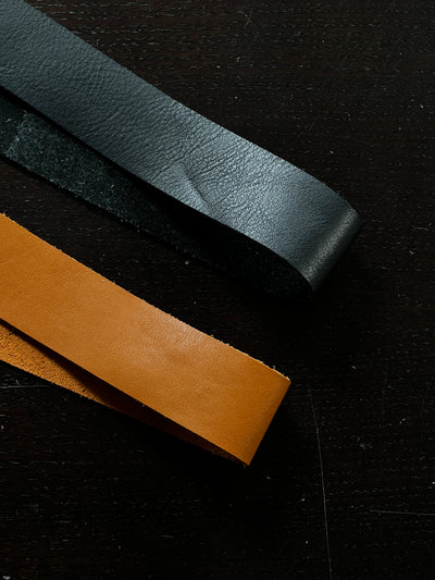 Cowhide Leather Strips (1.5" Wide) shown in a full product view