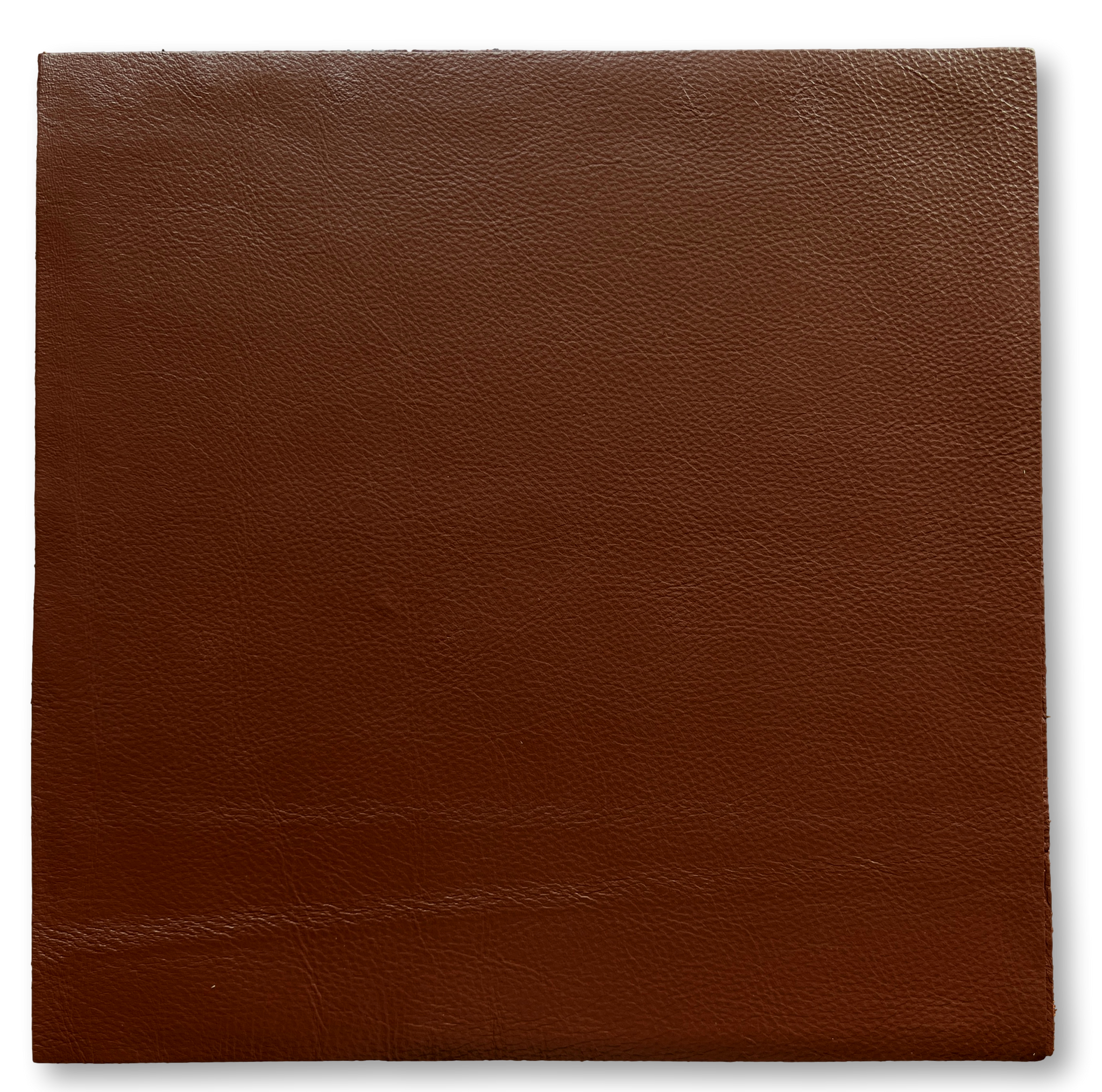 Brandy Cowhide Leather: 12" x 12" Pre-Cut Leather Pieces