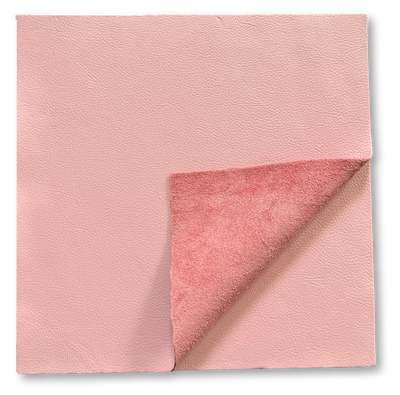 Pink Cowhide Leather Sheets, 12 × 12 in alternate view showing color and surface finish