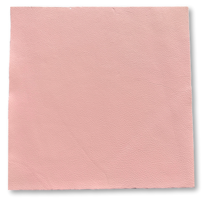 Pink Cowhide Leather Sheets, 12 × 12 in shown in a full product view