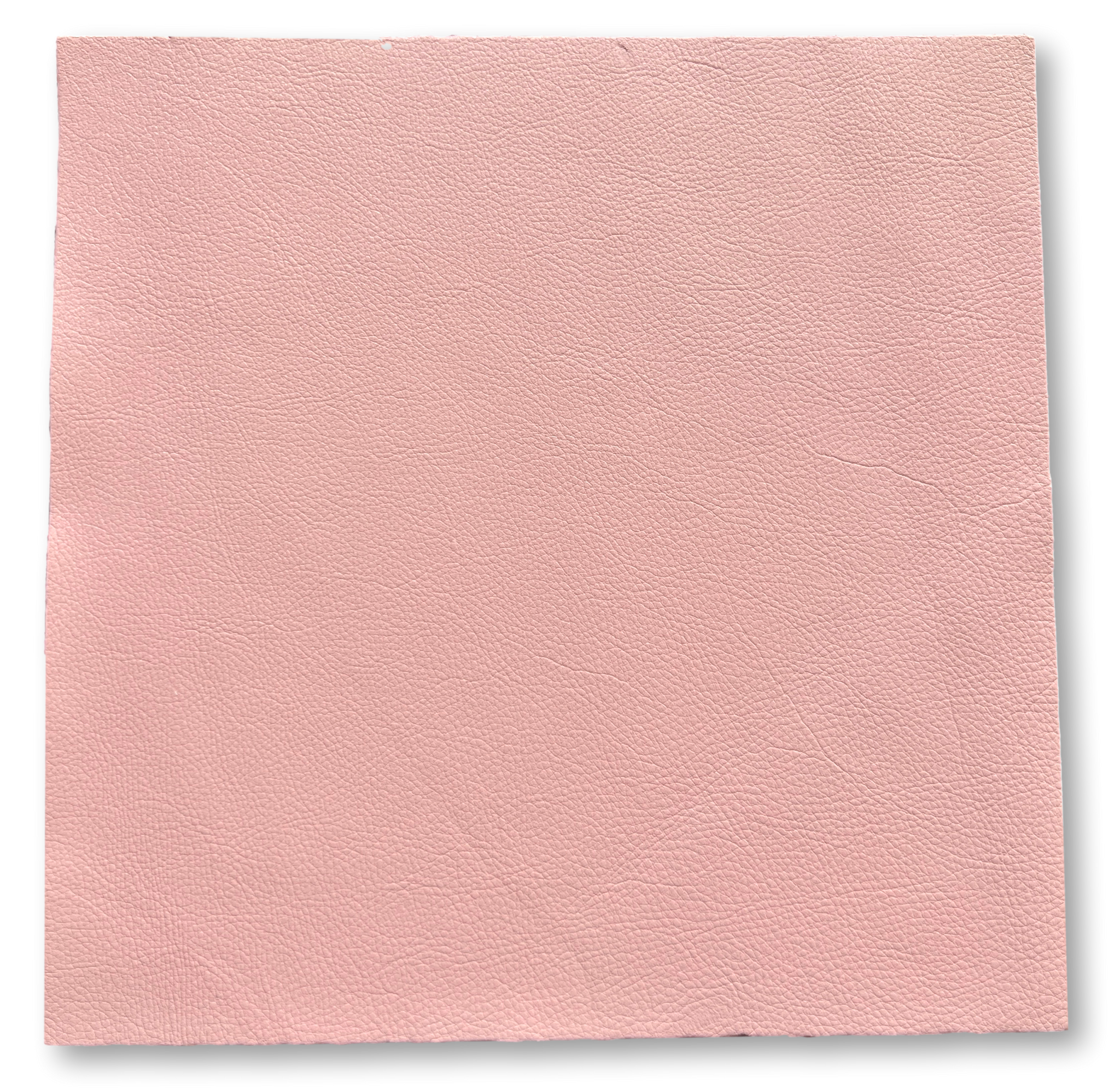 Pink Natural Grain Cowhide Leather: 12" x 12" Pre-Cut Squares