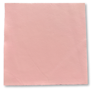 Pink Natural Grain Cowhide Leather: 12" x 12" Pre-Cut Squares