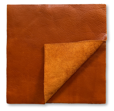 Whiskey Distressed Cowhide Sheets, 12 × 12 in alternate view showing color and surface finish