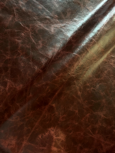 Merlot Distressed Upholstery Cowhide shown in a full product view
