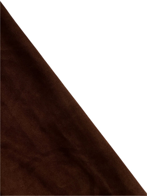 Chocolate Brown Cow Suede Skin