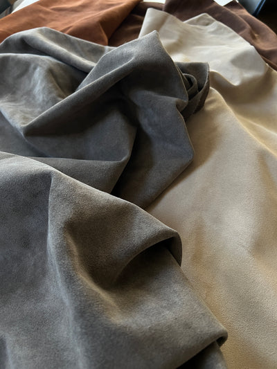 Cow Suede alternate view showing color and surface finish