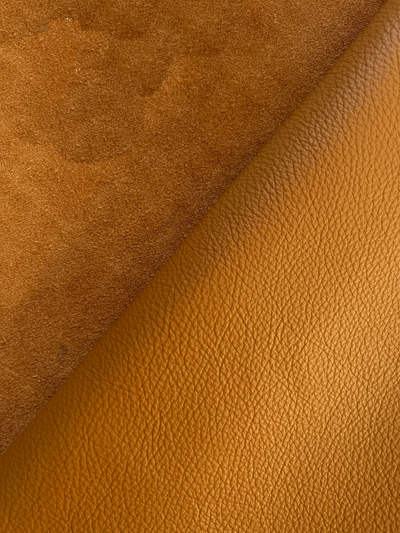 Saddle Premium Upholstery Cowhide alternate view showing color and surface finish