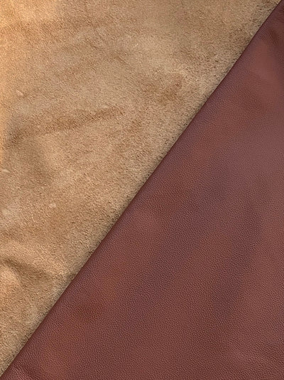 Brandy Upholstery Cowhide, 45 Sq Ft alternate view showing color and surface finish