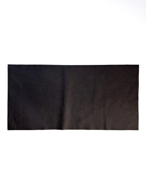 Black Classic Cowhide – Chrome-Tanned, Full Aniline Finish, Top Grain, 1.0–1.2 mm (~3 oz), Pre-Cut Leather Sheets (12" × 24")