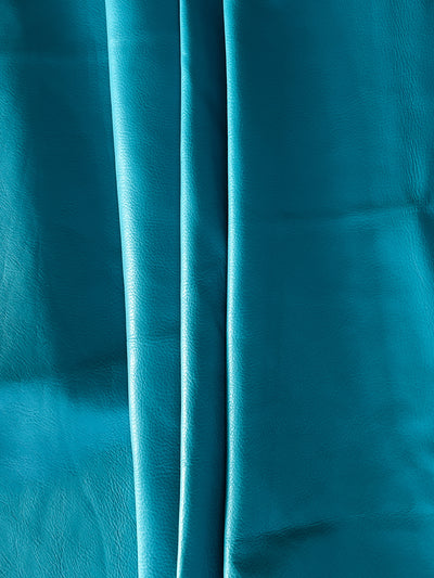 Turquoise Full-Aniline Cowhide alternate view showing color and surface finish