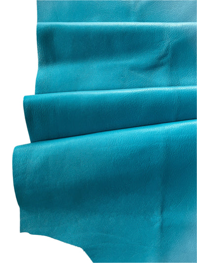 Turquoise Full-Aniline Cowhide shown in a full product view