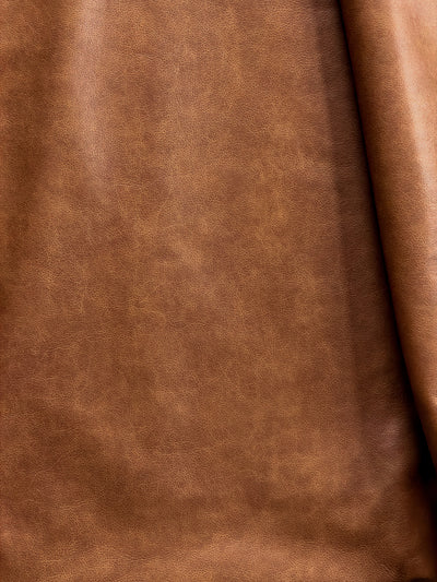 Honey Antique Distressed Upholstery Cowhide alternate view showing color and surface finish