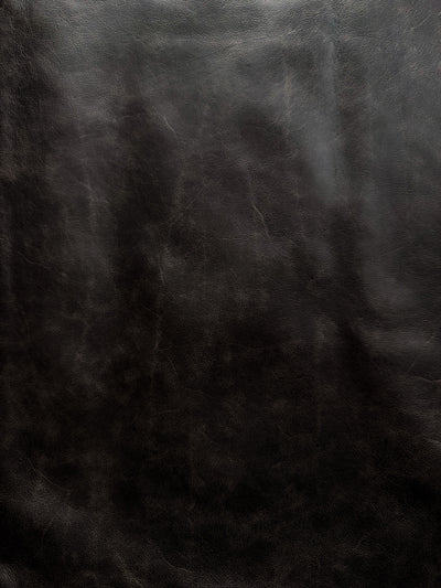 Black Distressed Upholstery Cowhide shown in a full product view