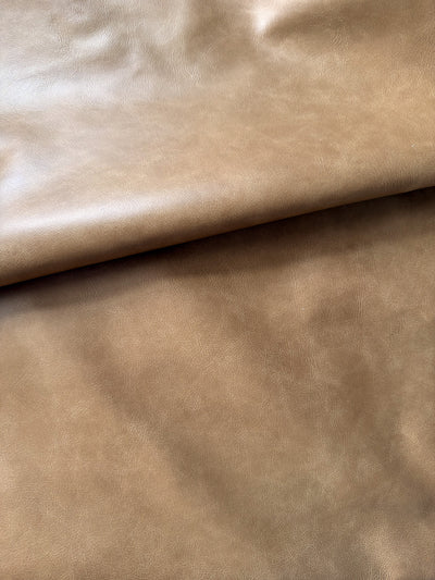 Beige Distressed Upholstery Cowhide alternate view showing color and surface finish