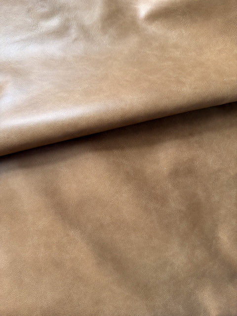 Beige Antique Distressed Cowhide – Chrome-Tanned Automotive and Furniture Upholstery Leather, Waxed Protective Finish, Top Grain, 1.2–1.4 mm (~3/4 oz), ~50 Sq Ft Whole Hide