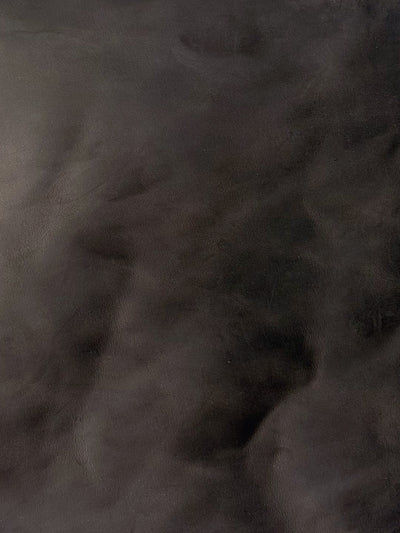 Black Crazy Horse Leather, 12 × 24 in alternate view showing color and surface finish