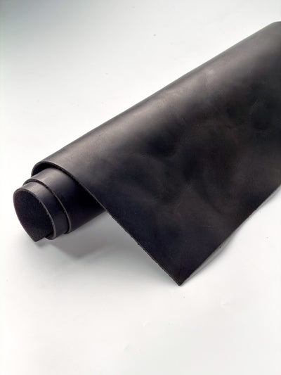 Black Crazy Horse Leather, 12 × 24 in shown in a full product view