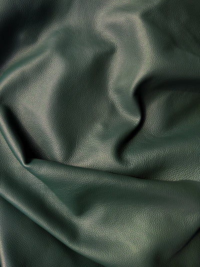 Pine Green Premium Upholstery Cowhide alternate view showing color and surface finish
