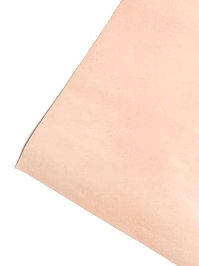 Natural Veg Tan Tooling Cowhide sheet showing raw undyed color